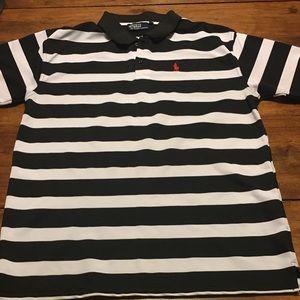 NWOT Polo Ralph Lauren stripe black white